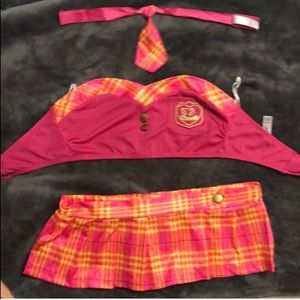 Pink school girl costume